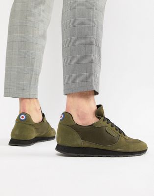 Lambretta – Sneakers i mocka-Grön