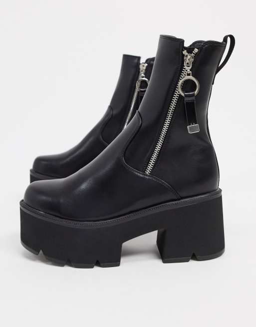 All I Need Chunky Platform Ankle Boots – LAMODA