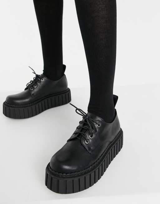 Lamoda - Buckled Up Chunky Creeper Ankle Boots