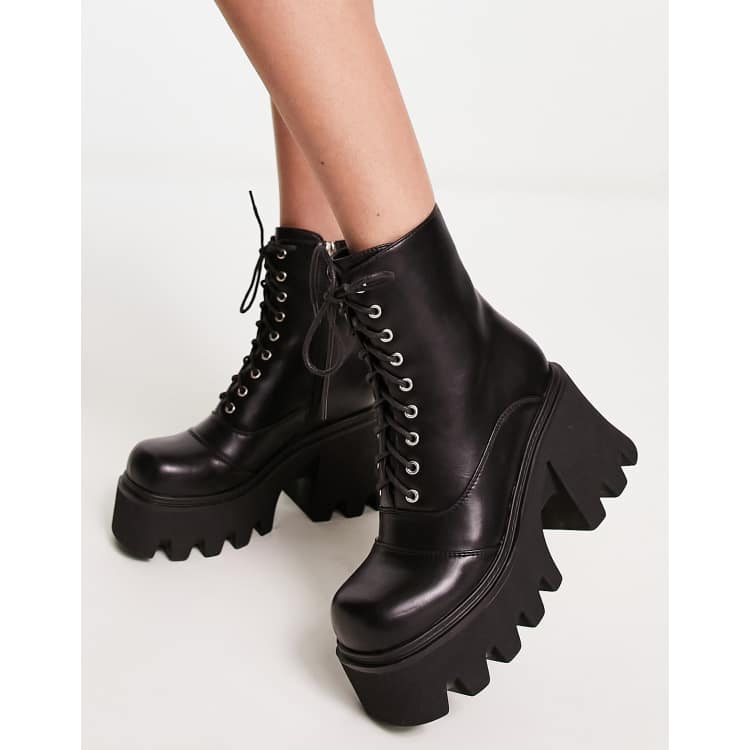 Black 2025 platform boots