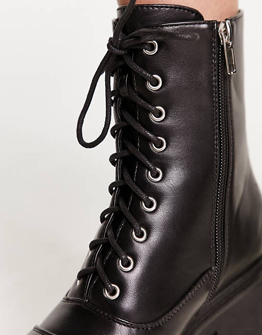 Lamoda Game On chunky ankle boots in black