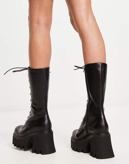 Lamoda - Get Paid - Bottes à œillets - Noir mat, 4 de 4