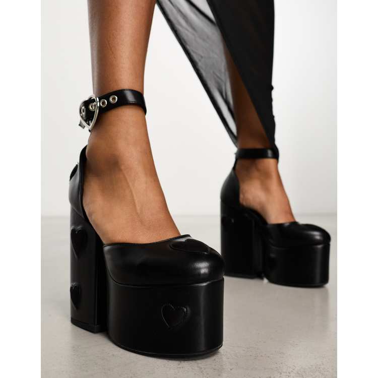 Chunky heel best sale platform shoes