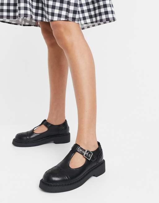 Lamoda Mary Jane shoes in flat shoes in black ASOS