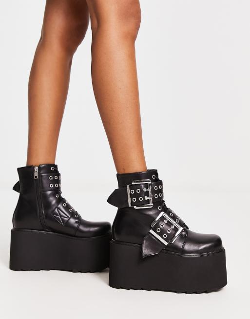 Asos platform ankle outlet boots