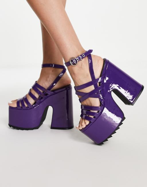 Mauve best sale chunky heels