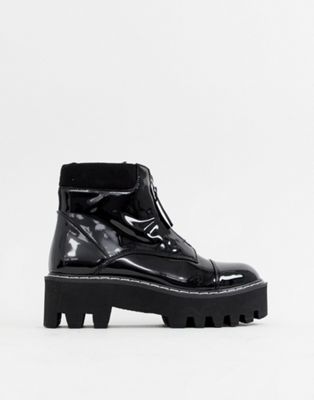 Lamoda - Svarta tjocka boots