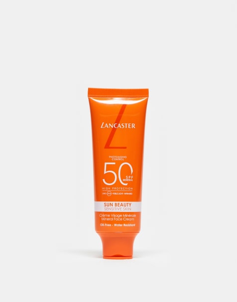 Lancaster – Sun Beauty Mineralny krem do twarzy do cery wrażliwej z filtrem SPF50, 50 ml  - view 1