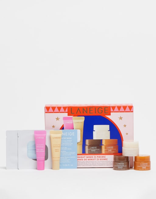 LANEIGE Lip Sleeping Mask & Lip Glowy Holiday Set (Berry, Vanilla, Sweet Candy)