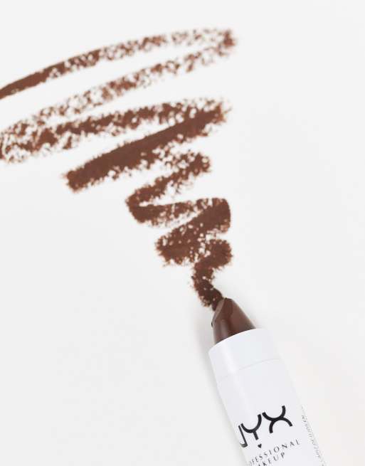Lápiz de ojos Jumbo de NYX Professional Makeup: Tono Frappe, 4 de 4