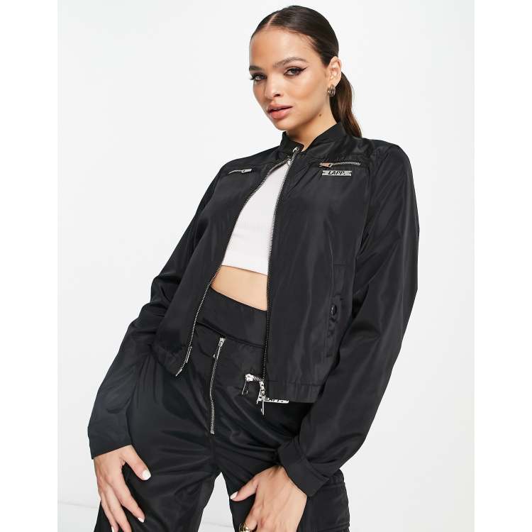 LAPP biker jacket co ord in black