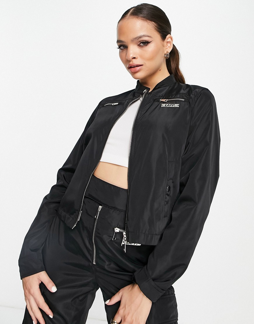 Lapp The Brand Lapp Moto Jacket In Black - Part Of A Set