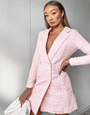 boucle blazer dress