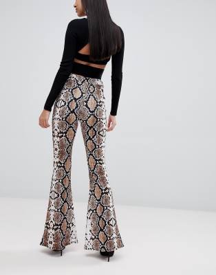 snake print pants