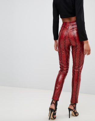 snake print red