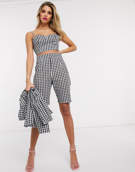Lasula - Short d'ensemble à carreaux vichy - Multicolore