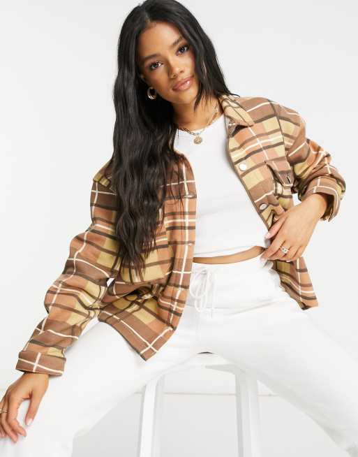 Lasula - Veste oversize à carreaux - Marron, 2 de 4