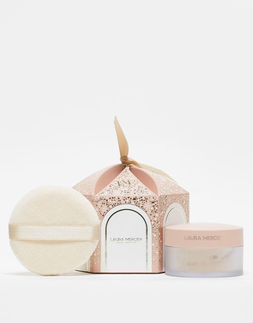 Laura Mercier – Divinely Flawless Translucent Loose Setting Powder & Puff – Genomskinligt löst puder med en puderpuff, spara 31% 