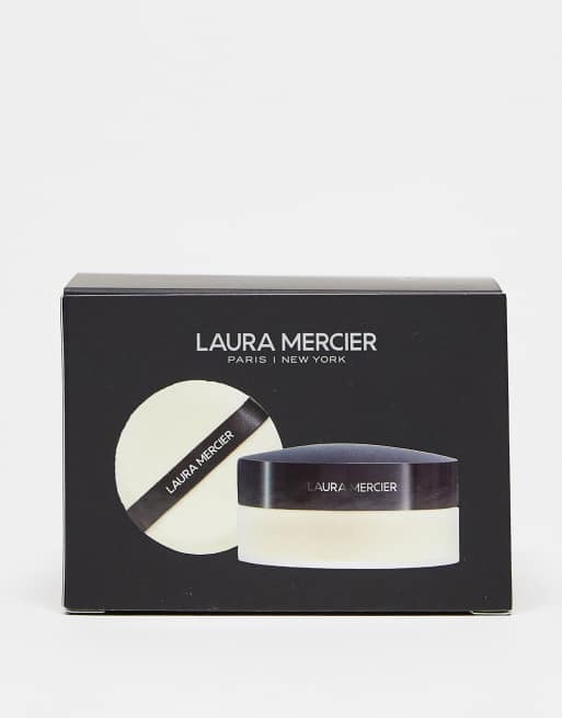 Laura Mercier – Translucent – Set med storpack ledigt settingpuder i Translucent och pad i velour 