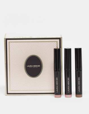 Laura Mercier Laura Mericer Creme de la Creme Mini Caviar Stick Eyeshadow Trio - 38% Saving-Multi