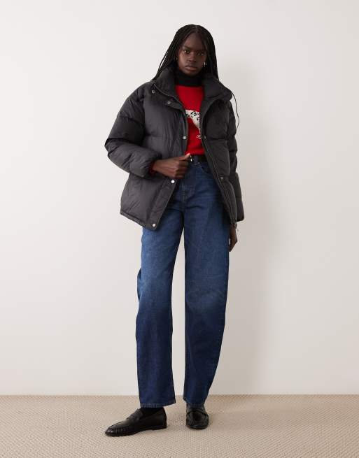Lauren by Ralph Lauren abrigo acolchado negro, 3 de 4