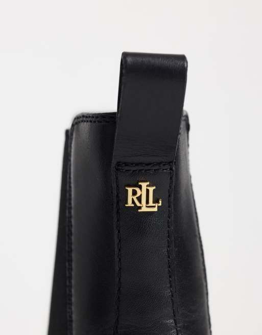 Lauren by Ralph Lauren Allyson chelsea boot in black, 3 of 4