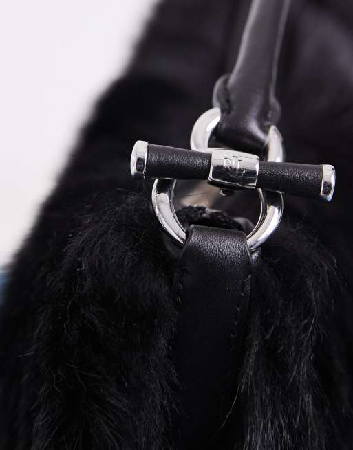 Lauren by Ralph Lauren Blaike mini borsa a spalla nera, 4 di 4