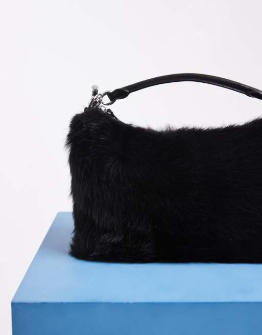 Lauren by Ralph Lauren Blaike mini shoulder bag in black, 2 of 4