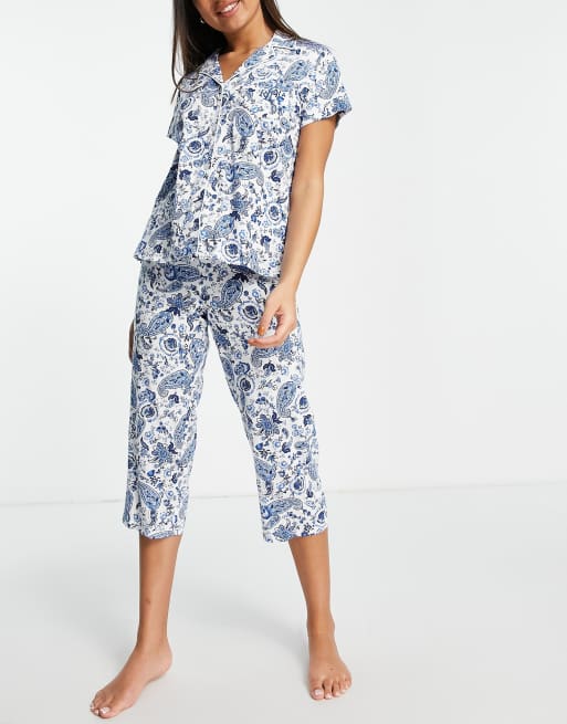 Lauren by Ralph Lauren - Blåt pyjamassæt