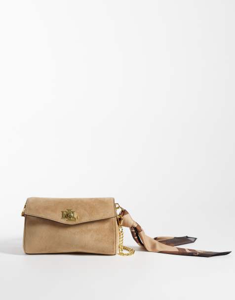Lauren by Ralph Lauren - bolso de hombro grande plegable en beige - view 1