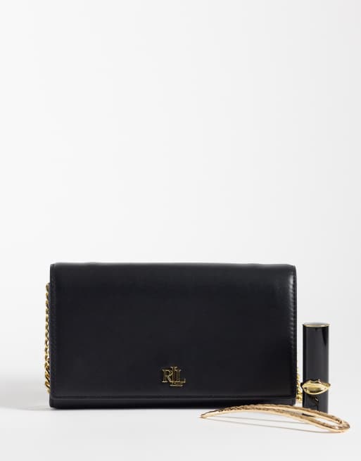 Lauren by Ralph Lauren - Borsa a catenina lunga nera, 2 di 4