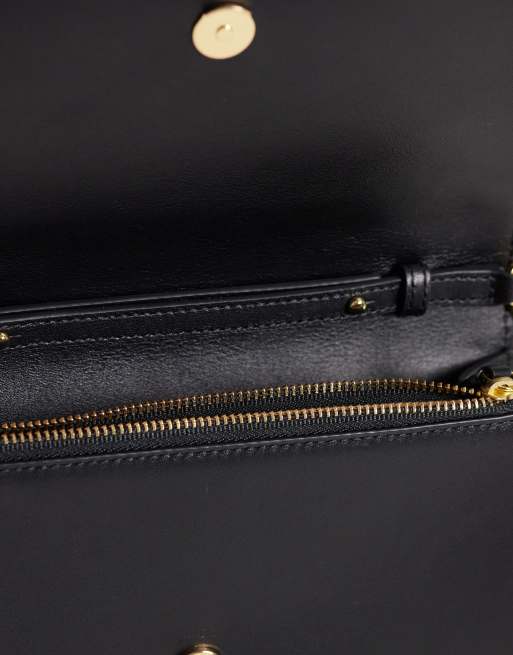 Lauren by Ralph Lauren - Borsa a catenina lunga nera, 3 di 4