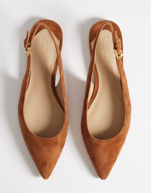 Lauren by Ralph Lauren – Bruna skor med hälrem, 2 av 4
