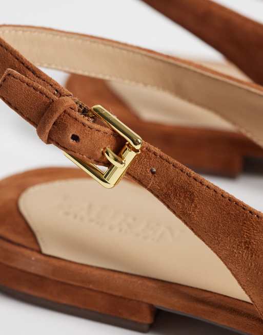 Lauren by Ralph Lauren – Bruna skor med hälrem, 4 av 4