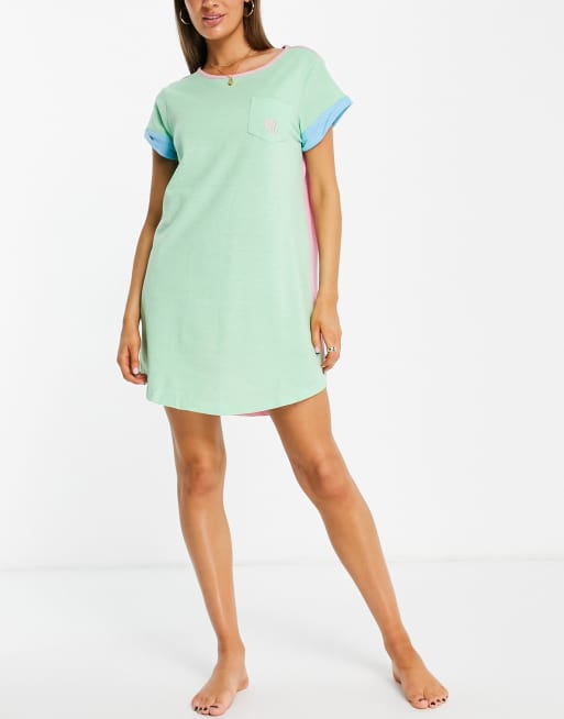 Lauren by Ralph Lauren - Camicia da notte color menta