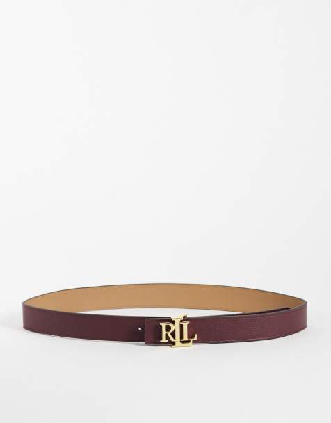 Lauren by Ralph Lauren cintura reversibile media 30 bordeaux - view 1