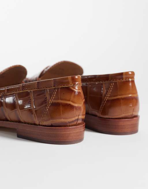 Lauren by Ralph Lauren croc loafer in brown, 4 of 4