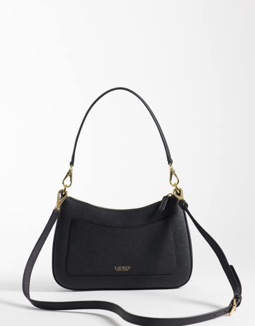 Lauren by Ralph Lauren Danni shoulder bag in black, 4 of 4