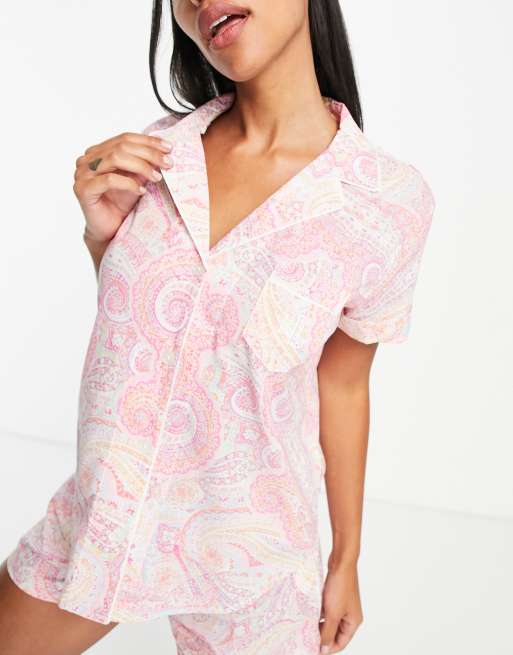 Lauren by Ralph Lauren - Ensemble de pyjama à motif - Rose, 3 de 4