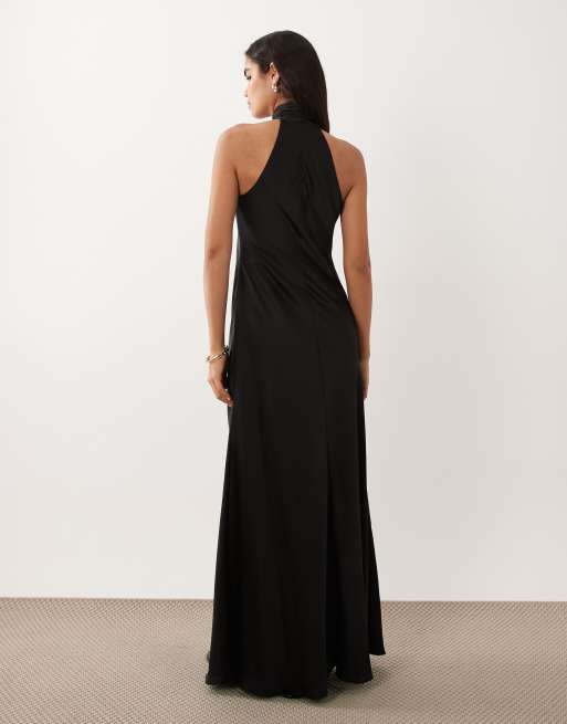 express floral cut out maxi dress Draped Backless Dress, Blue / XS NAVYBLUE TIMELINE:Ready To Ship Out Maxi Dress features Cocktail Dress Carolina Herrera