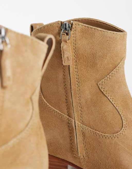 Lauren by Ralph Lauren Harpher suede ankle boot in camel, 2 of 4