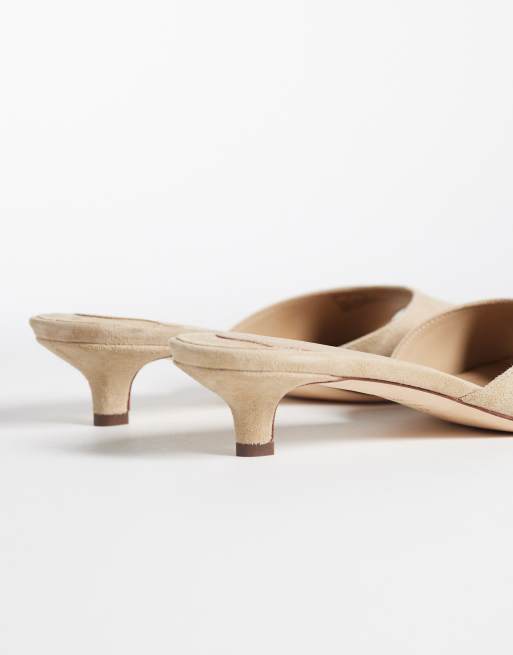 Lauren by Ralph Lauren heeled mule sandal in tan, 4 of 4