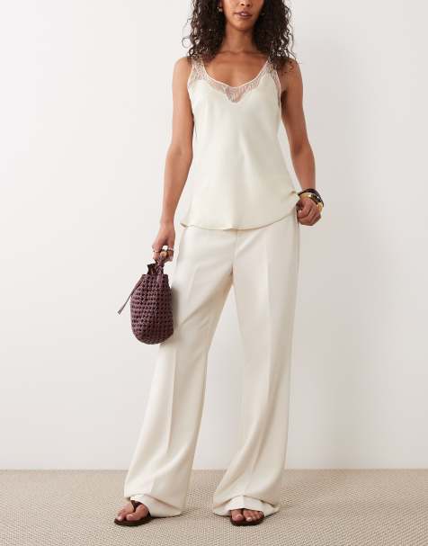 Lauren by Ralph Lauren – Hose in Cremeweiß mit geradem Bein - view 1
