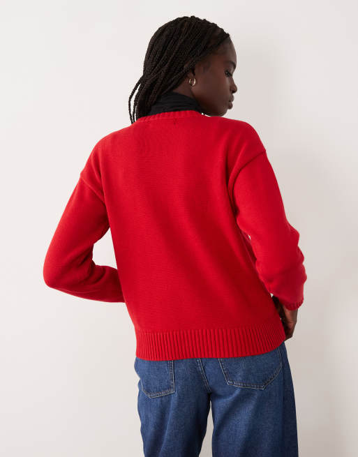 Lauren by Ralph Lauren jersey de punto con perro en rojo Ralph, 3 de 4
