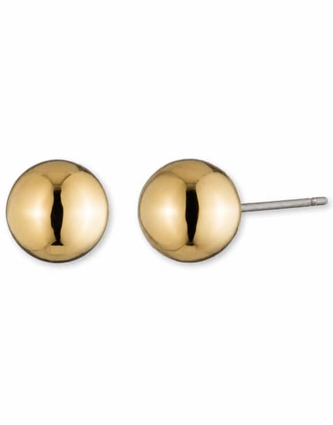 Lauren by Ralph Lauren Jewellery 6mm gold tone stud earrings in gold  - view 1