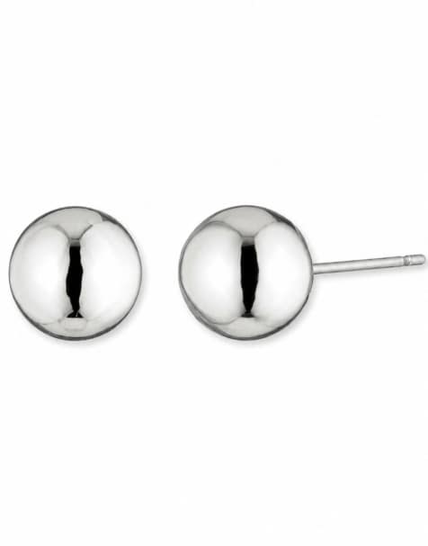 Lauren by Ralph Lauren Jewellery 6mm silver tone stud earrings - view 1