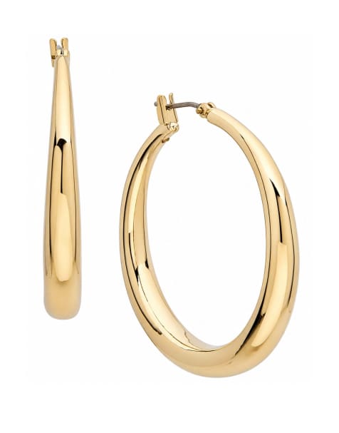 Lauren by Ralph Lauren Jewellery Gold tone gradual hoop earrings in gold - view 1