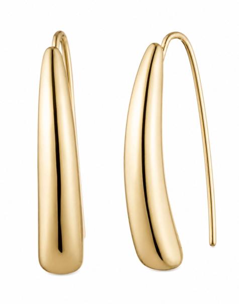 Lauren by Ralph Lauren Jewellery Gold tone threader earrings in gold - view 1