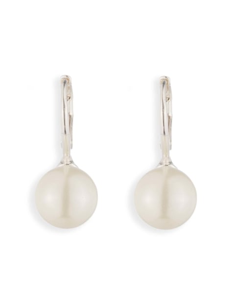Lauren by Ralph Lauren Jewellery Silver tone & faux pearl drop earrings in silver - GOLD - view 1