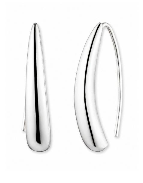 Lauren by Ralph Lauren Jewellery Silver tone threader earrings in silver - view 1